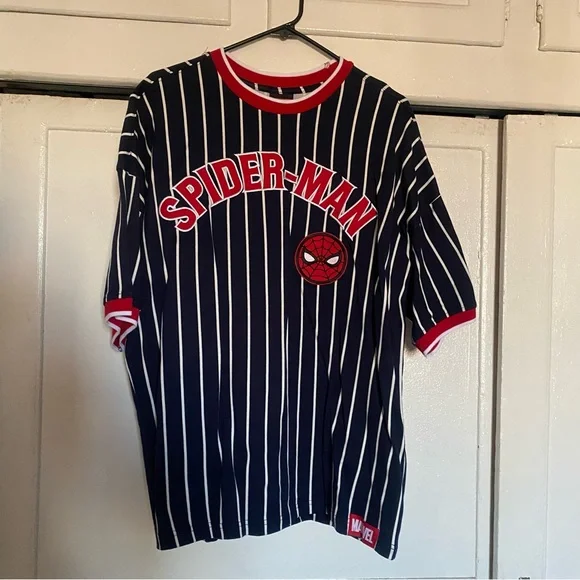 Marvel Spider-Man Striped T-Shirt - Picture 2 of 8